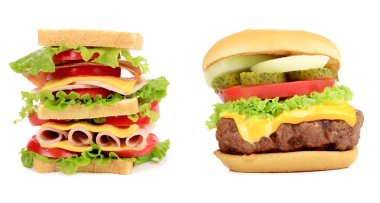 sandviç ve hamburger