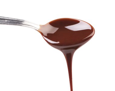 sıvı bir kaşık çikolata