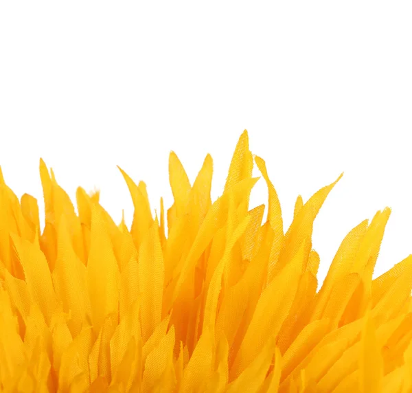 Artificial yellow flower petals — Stock Photo, Image