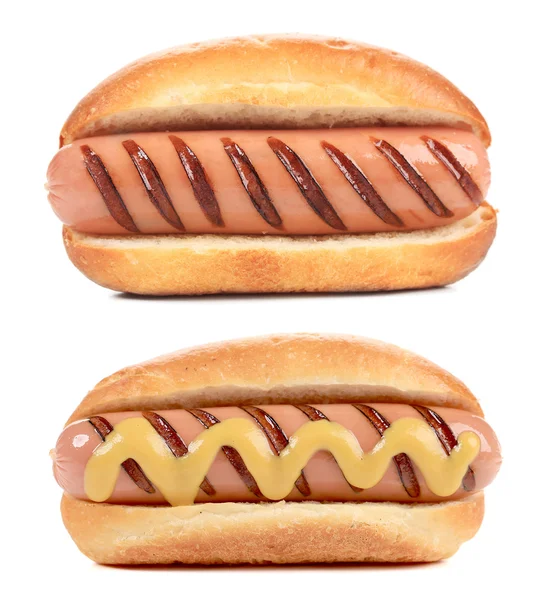 Dvě velké hotdogs — Stock fotografie