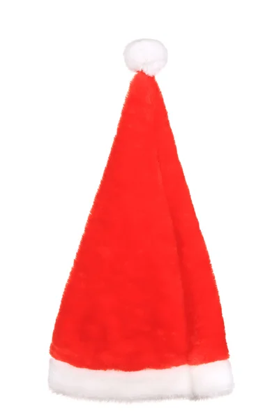 Коническая красная шляпа Санта-Клауса — стоковое фото