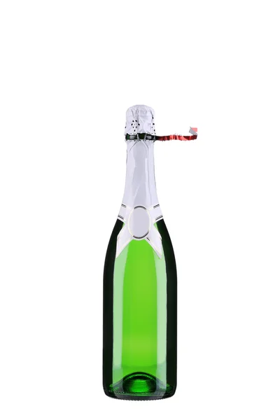 Láhev šampaňského bez horní fólie — Stock fotografie