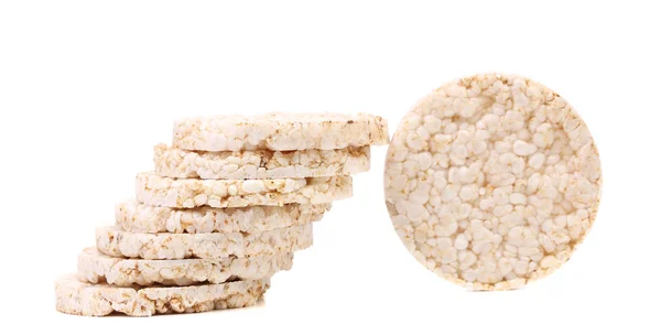 Stack of puffed rice snack — Stock Photo, Image