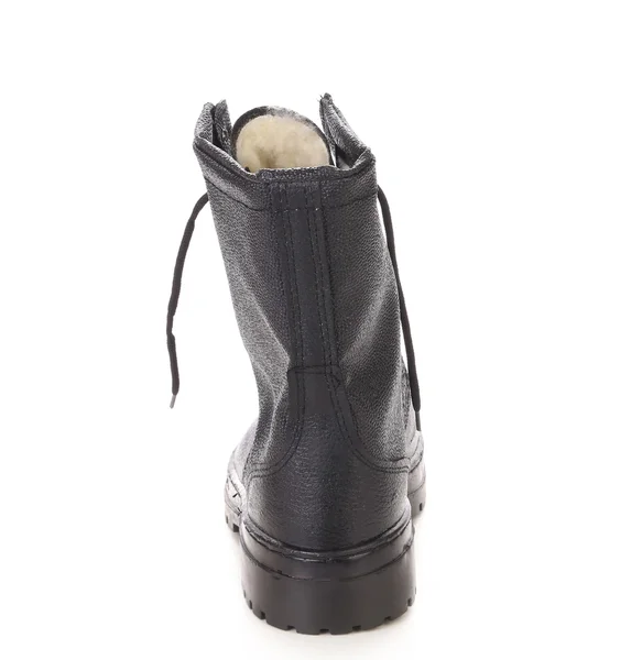 Black man's boot — Stock Photo, Image