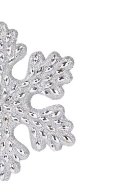 Gümüş kar tanesi dekorasyon yarısı