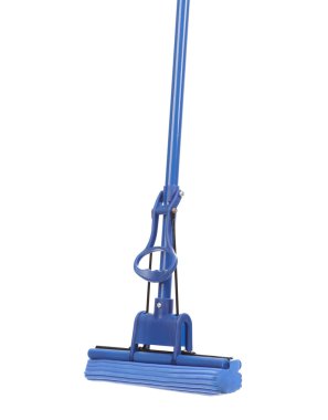 sünger ile mavi mop