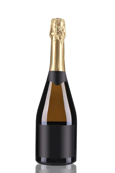 Brown bottle of champagne — Stock Photo, Image