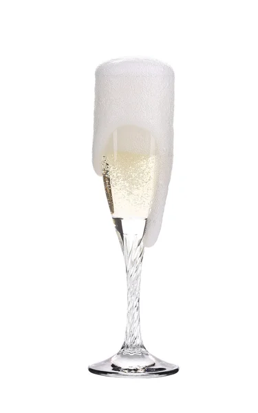Volledige champagne glas — Stockfoto