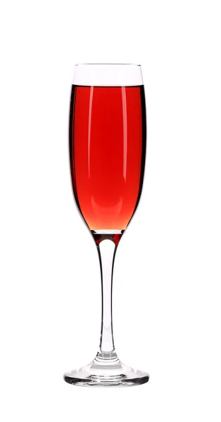 Розовое шампанское в стакане — стоковое фото