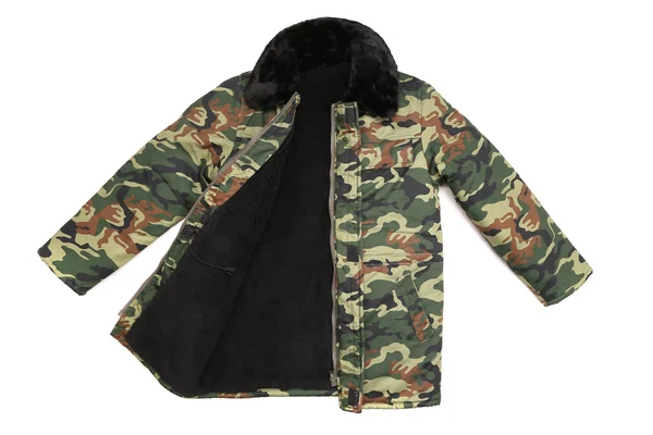 Camouflage winter jacket — Stock Photo, Image