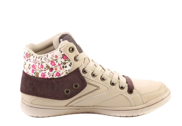 Fashion sneaker with flower — Stock Photo, Image