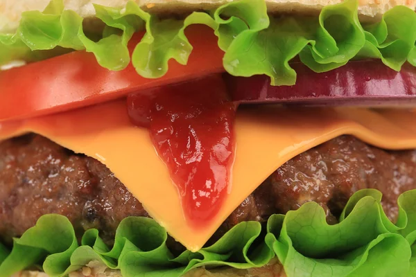 Big hamburger — Stock Photo, Image