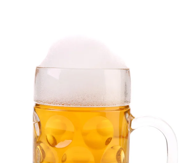 Full mug with beer foam — Stock Photo, Image