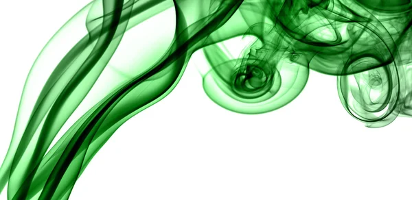 Grön rök moln — Stockfoto