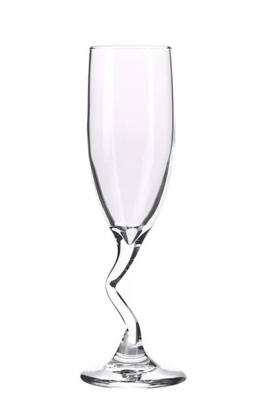 Порожній champagne скло — стокове фото