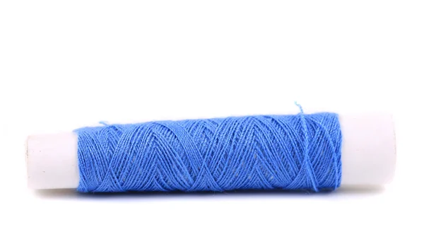 Blue coil of threads — Stock Photo, Image