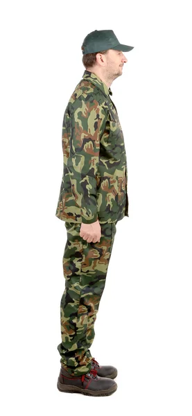 Man in military suit — Stock Photo, Image