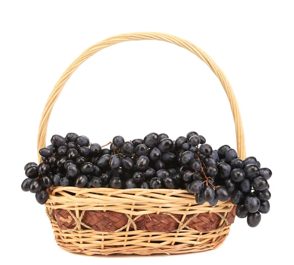 Grapes in basket — Stock Photo, Image