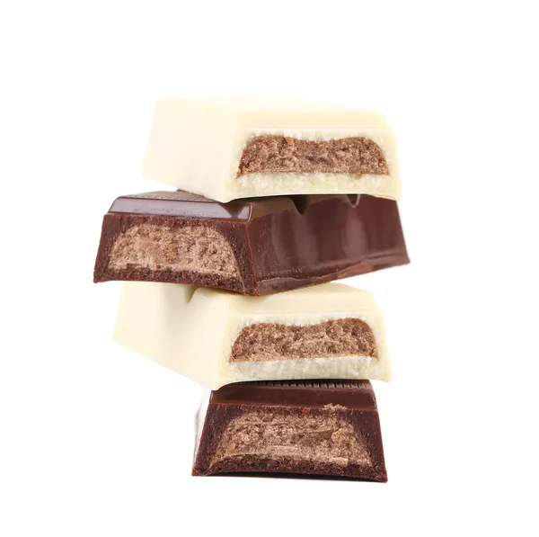 Palitos de chocolate con relleno . — Foto de Stock