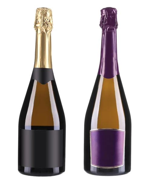 Duas garrafas de champanhe — Fotografia de Stock