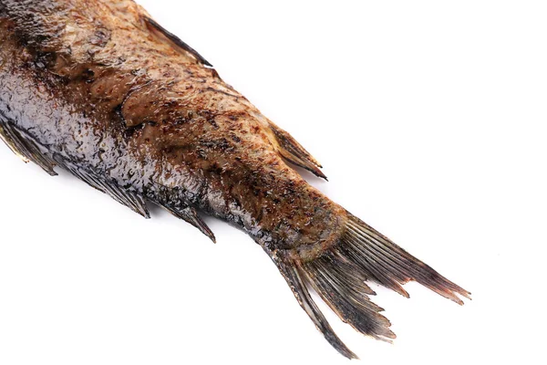 Хвост жареной рыбы — стоковое фото