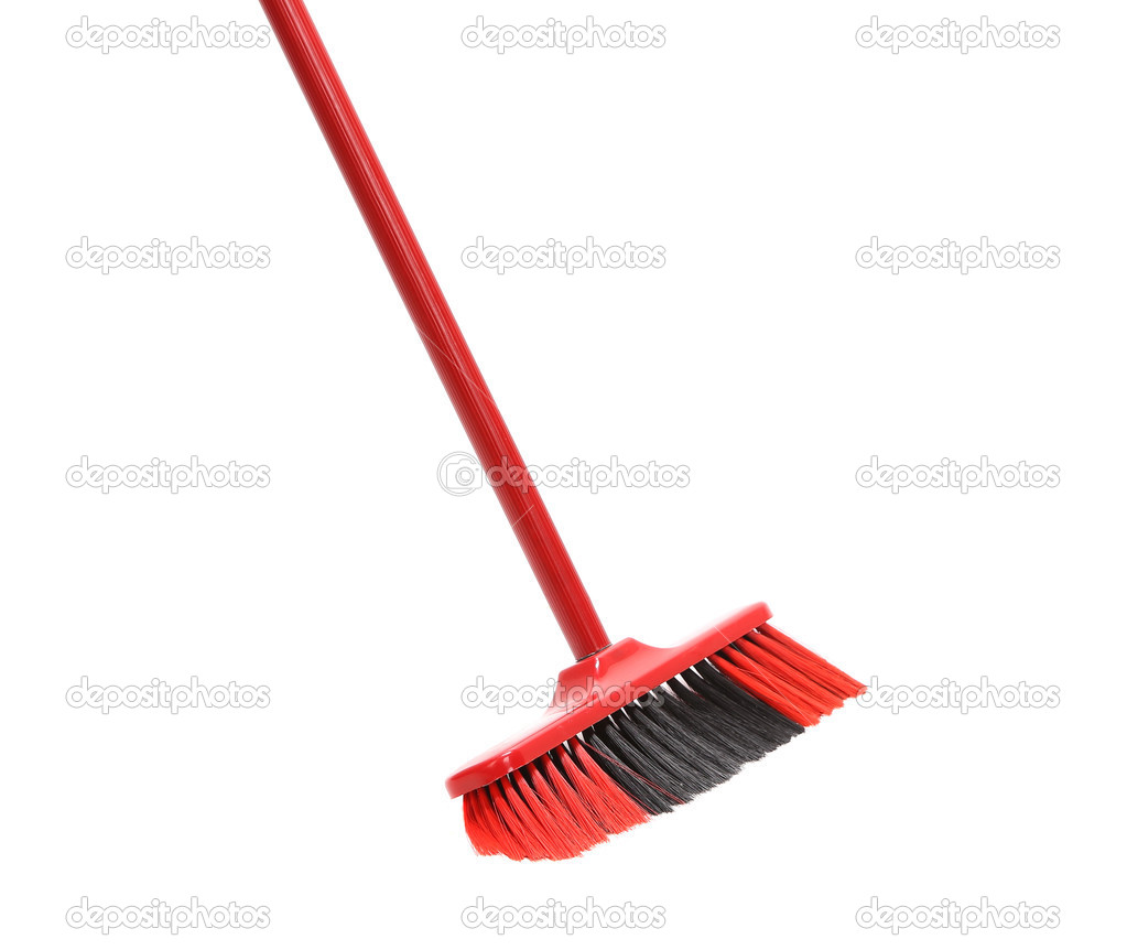 Red black broom