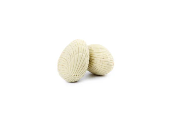 Due caramelle al cioccolato bianco — Foto Stock