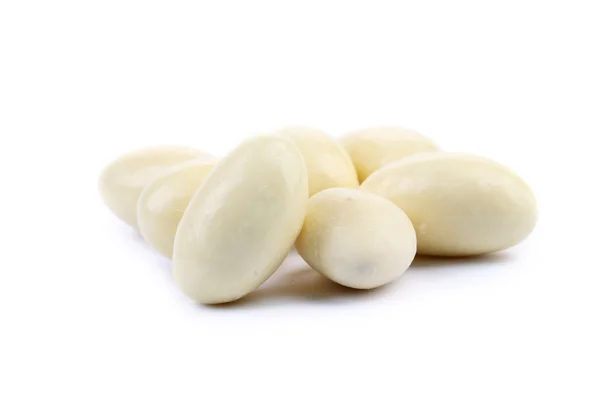 Candy in white chocolate — Stock Photo, Image