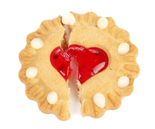 Biscuits broken heart — Stock Photo, Image