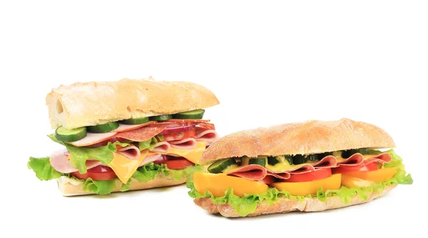 Two fresh sandwiches — Stock Photo, Image