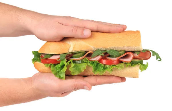 Baguette smörgås — Stockfoto