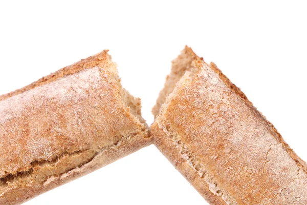 Gebroken lang bruin brood — Stockfoto