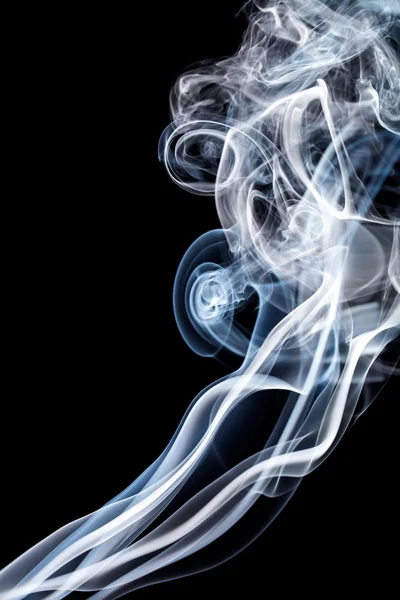 White smoke stream — Stock Photo, Image