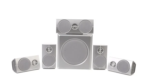 Set of gray sound speakers — Stock Photo, Image