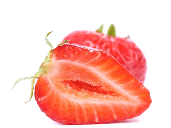One and half strawberries — Stock Photo, Image