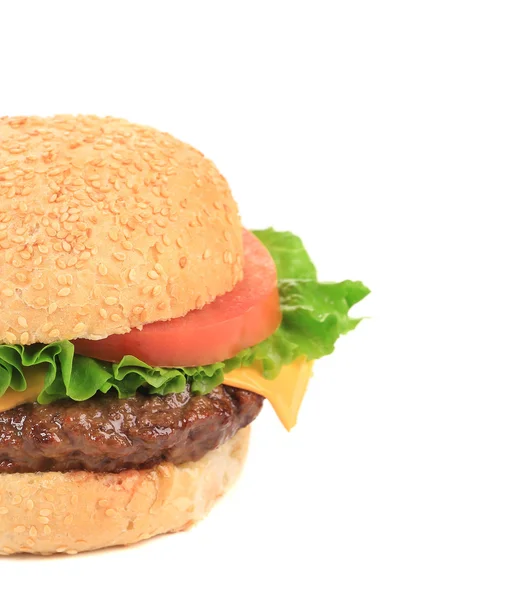 Grote smakelijke hamburger — Stockfoto
