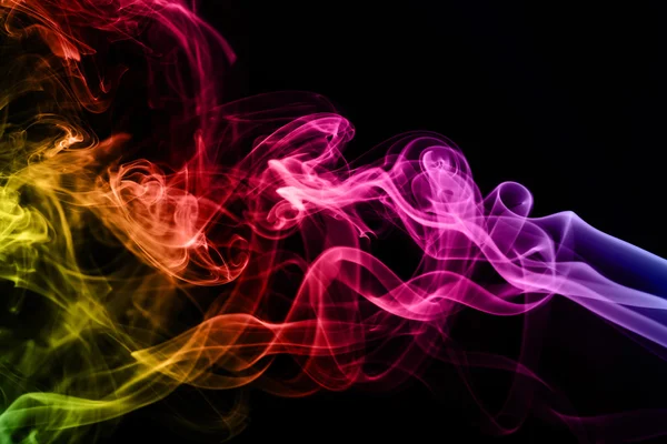 Nuvole di fumo colorate Immagini Stock Royalty Free