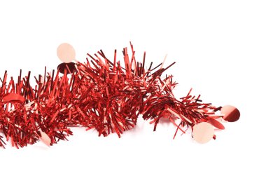 Christmas kırmızı tinsel