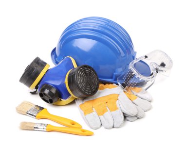 Mavi Sabit kafa eldiven ve araçları