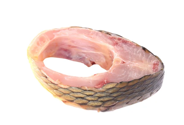 Färsk biff av karp fisk — Stockfoto
