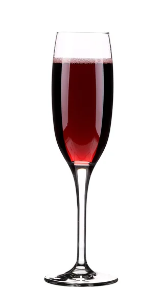 Kırmızı şampanya kadehi — Stok fotoğraf
