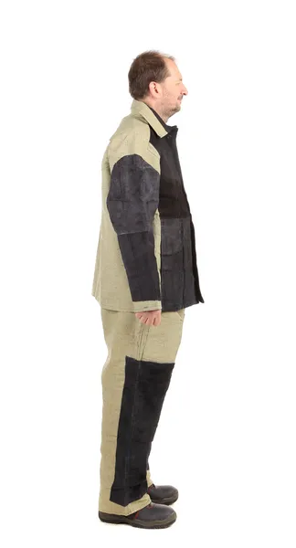 Welder in workwear suit — Stock Photo, Image