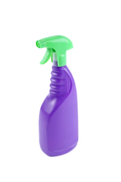 Blue plastic spray bottle — Stock Photo, Image