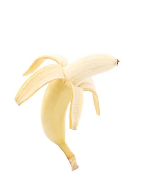 Otwórz banan — Zdjęcie stockowe
