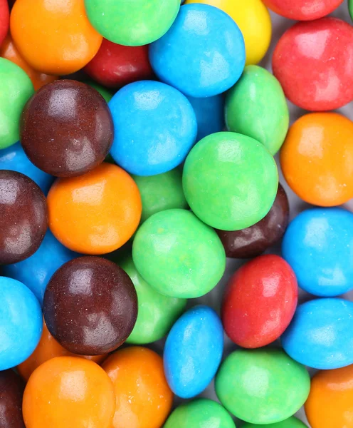 Chocolate balls in colorful glaze — Stock Photo, Image