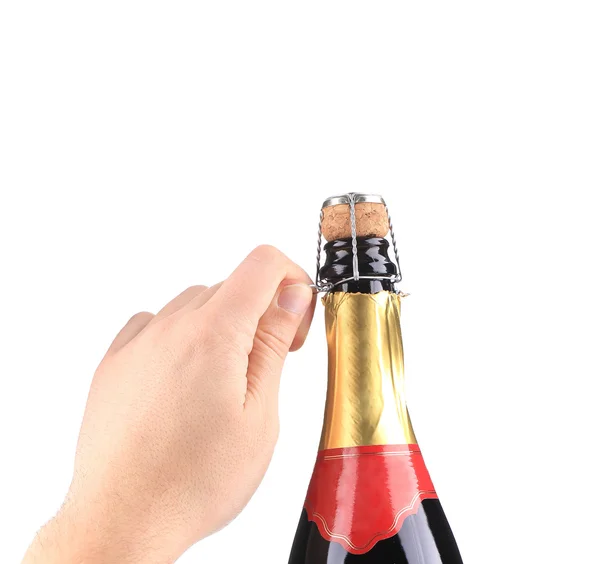 Şampanya açılması — Stok fotoğraf