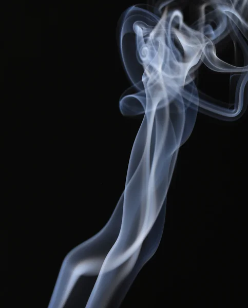 Blue smoke stream — Stock Photo, Image