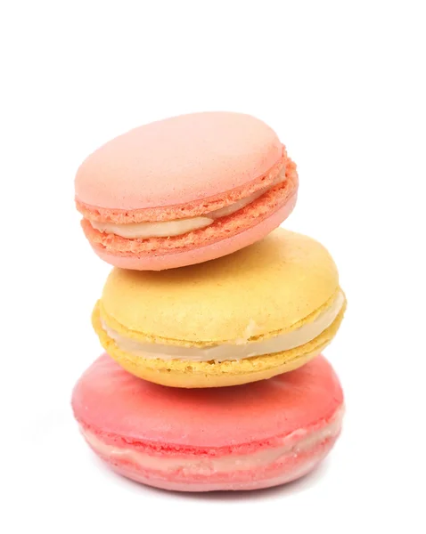 Zásobník různých macarons — Stock fotografie