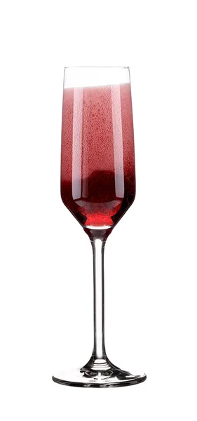 Copo de champanhe vermelho — Fotografia de Stock