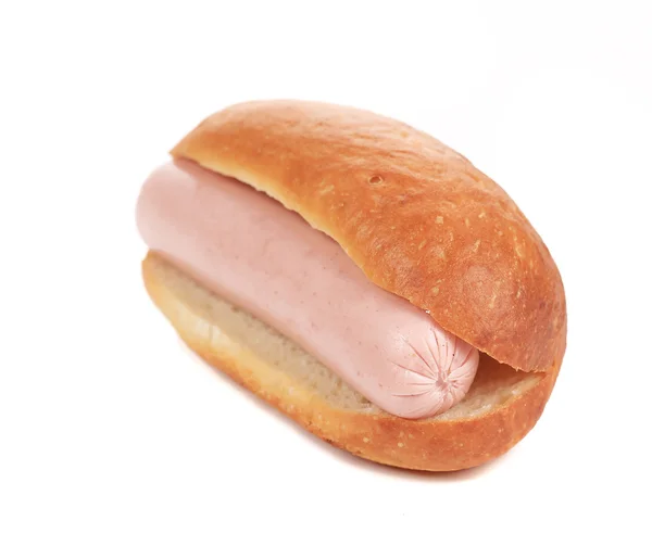 Hotdog brood en worst roll — Stockfoto